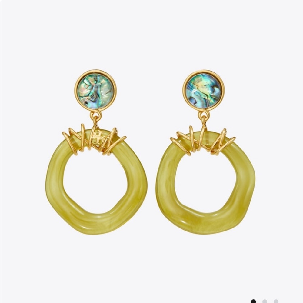 Tory Burch Roxanne Wrapped Doorknocker Earrings
